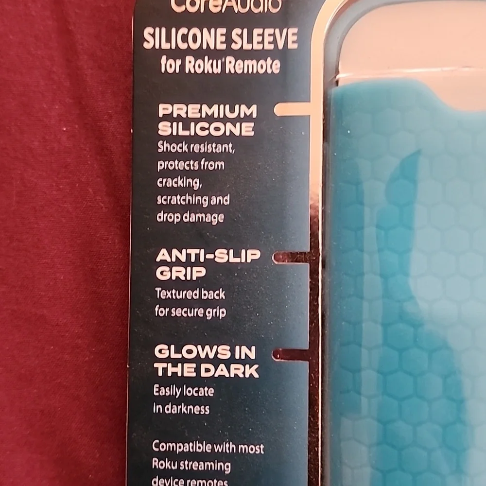 CoreAudio Blue Silicone Sleeve for Roku Remote